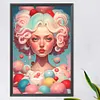 uk.everydayedeals (Limited Stock)Diamond Painting - Round AB Drills - Ice Cream Girl(45*65cm)