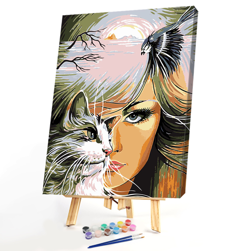 

40x50cm - Paint By Numbers Cat Beauty, 501 Original