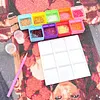9-Square Diamond Art Painting Tray 3D Printed Colorful Rhinestone Tray Organizer Lightweight & Portable for DIY Crafts Nail Dotting Tools (Multicolor)