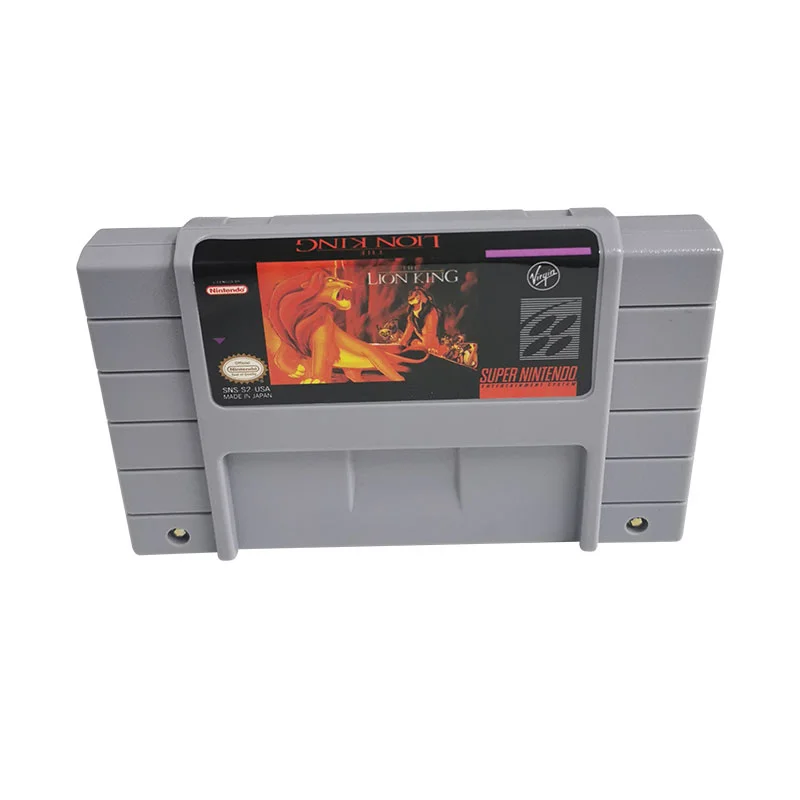 Lion King SNES For Super Nintendo Entertainment System - 16 Bit US Version Game Cartridge