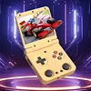 Foldable Retro Handheld Game Console 3.4 Inch IPS Screen 3000mAh Battery Flip Design Portable Pocket Arcade (TF Card Is Not Included)