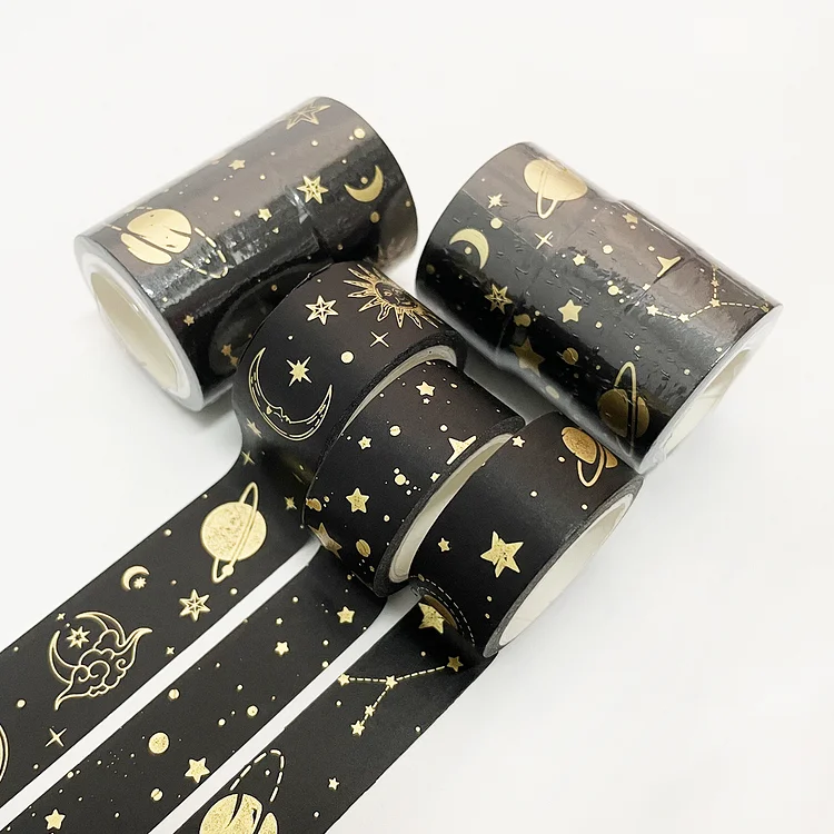 JOURNALSAY 3pcs/set cute bronzing kawaii washi tape