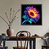 Diamond Painting -5D Full Round Drill Neon Sunflower(40x40cm-Box Packagin)
