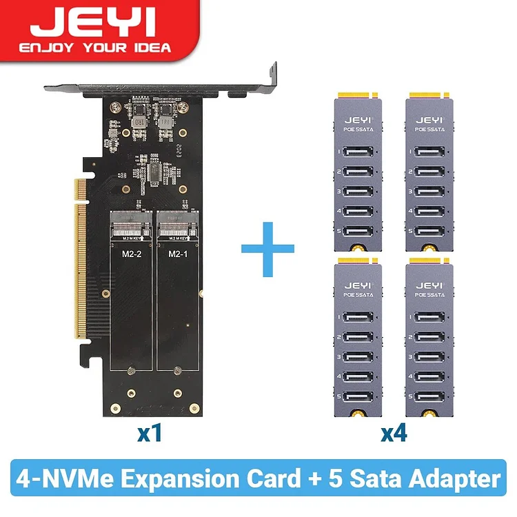 Nvme Sata Gb JEYI NVMe To Sata Adapter, Internal Port Non-RAID