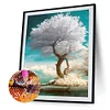 (5 Sizes) White Tree-Full Square Diamond Painting