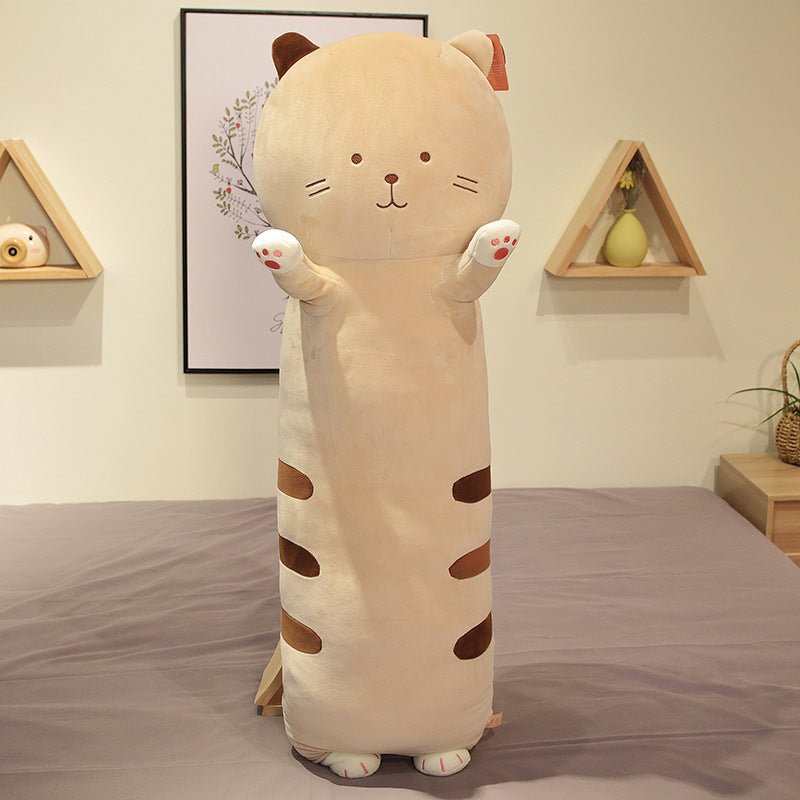 CuteeeShop Long Cat Stuffed Animal Kawaii Plush Pillow Squish Toy