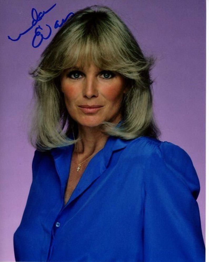 Linda evans signed autographed dynasty krystle carrington Photo Poster painting