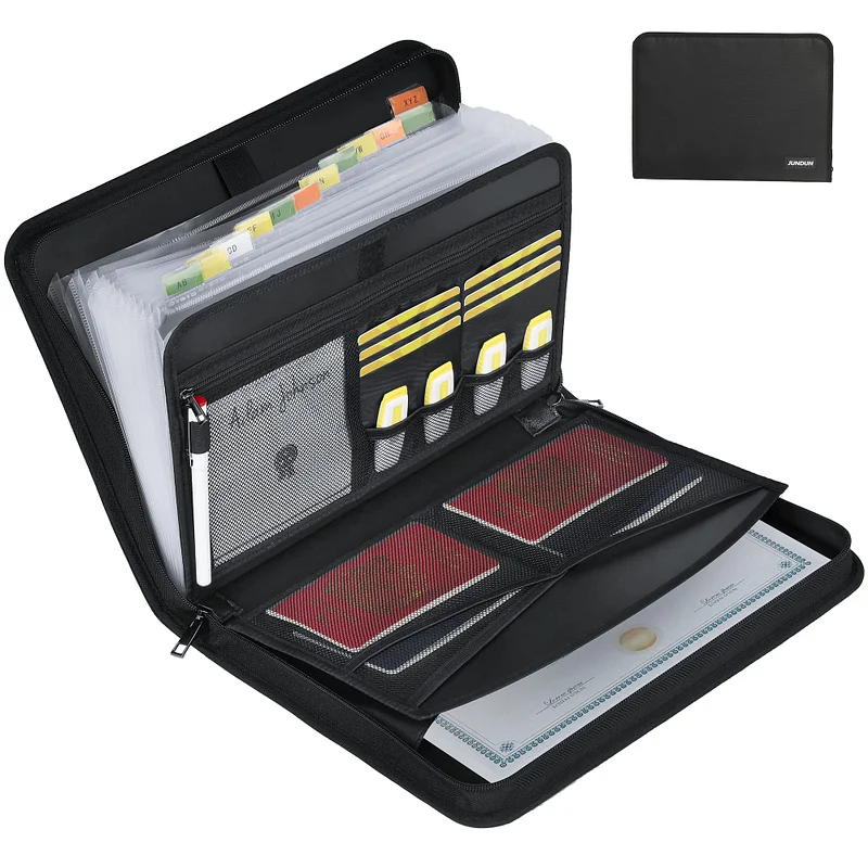 JUNDUN A4 Display Book - Fireproof Presentation Folder with