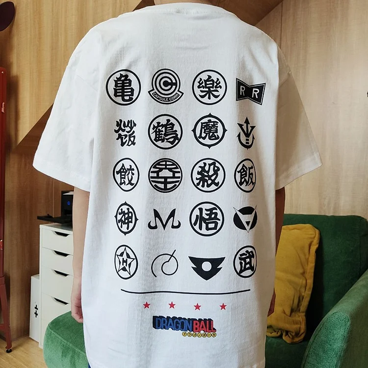 Pure Cotton Dragon Ball Logos T-shirt weebmemes
