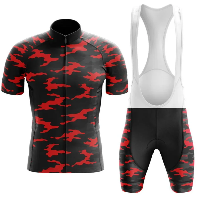 Tactical Camo Men's Short Sleeve Cycling Kit