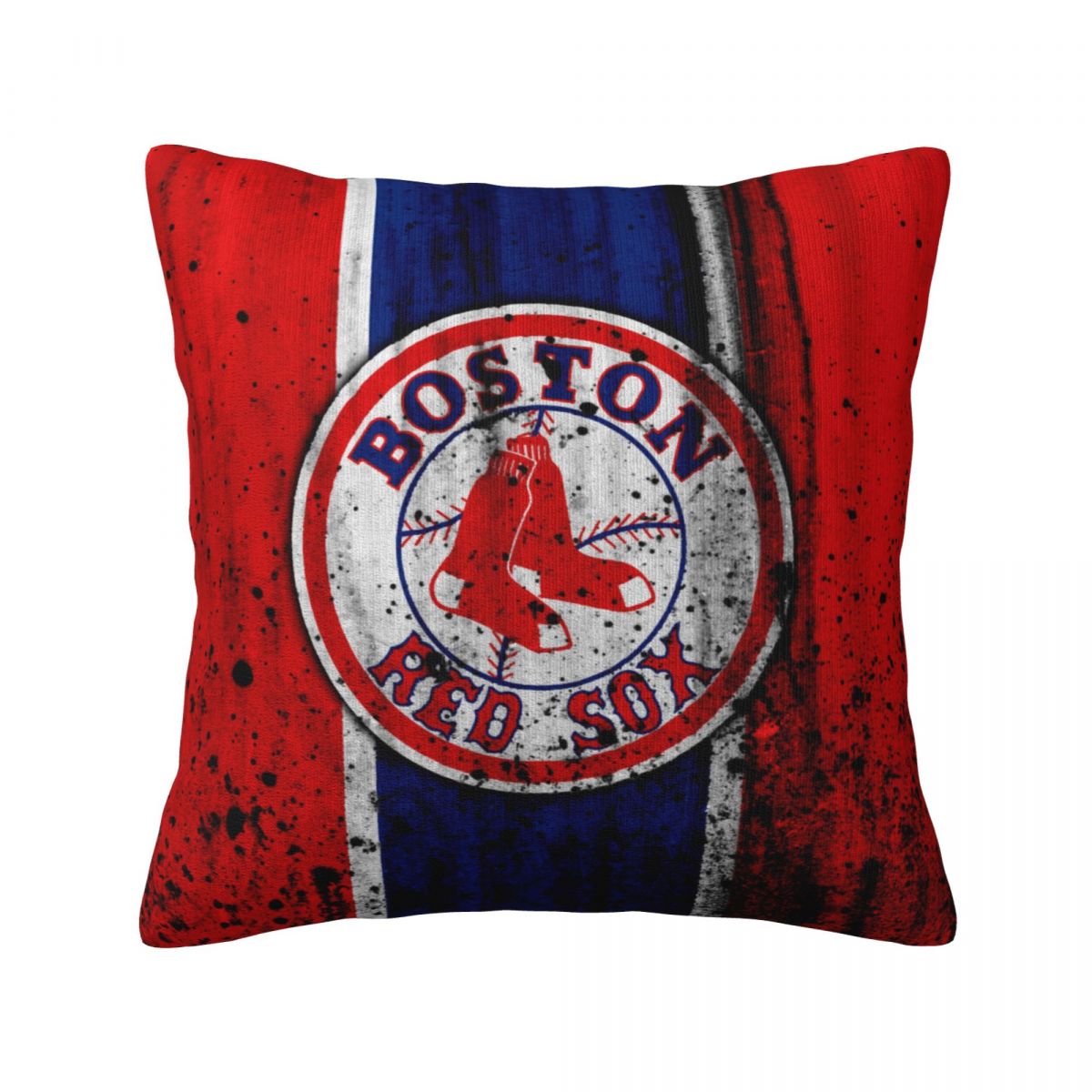 Boston Red Sox Grunge Logo Throw Pillows 18 x 18 inch