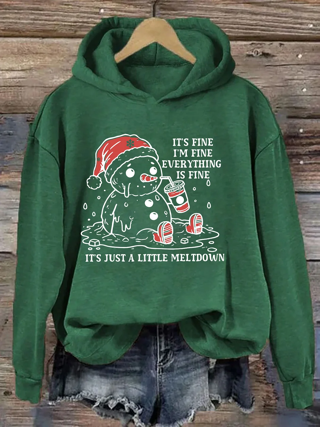 Funny Christmas Mental Health Hoodie