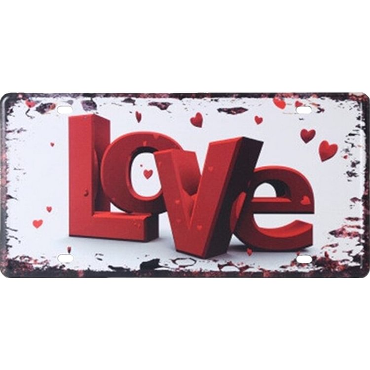 30*15cm - Love - Car License Tin Signs/Wooden Signs