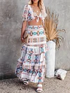 Bohemia Printed Two-Piece Suits
