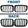 BILLDIO F25 Grille - Black Kidney Grill Compatible With 2011-2013 X3 F25?ABS Single Slat Gloss Black