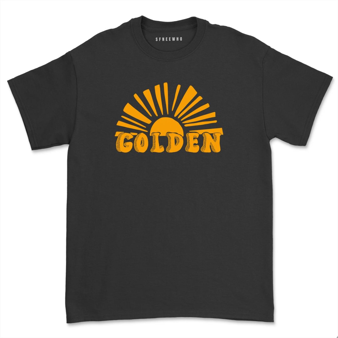 Golden Shirt Summer Sunrise Tee Casual Sunburn Vacation Beach tShirt Tops Unisex Short Sleeve Sunset T-Shirt