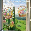 2Pcs Diamond Painting Flower Basket Diamond Art Pendant Wall Decor