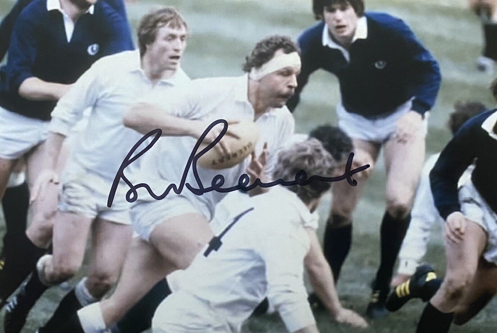 Bill Beaumont Genuine Hand Signed England Rugby 6X4 Photo Poster painting 3