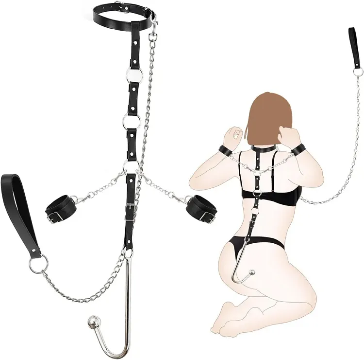 pornhint Pornhint Anal Hook Ball BDSM Adult Sex Toys Bondage Bed Restraint Kit Handcuffs Collar BDSM