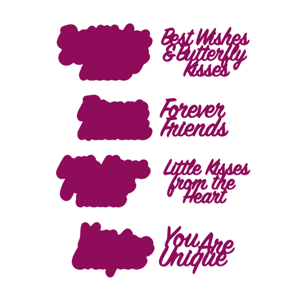 

Love Letters - Paper Craft Cutting Dies, 501 Original