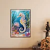 Diamond Painting-DIY Special Shaped Drill Pearl Painting Seahorse(30x40cm)