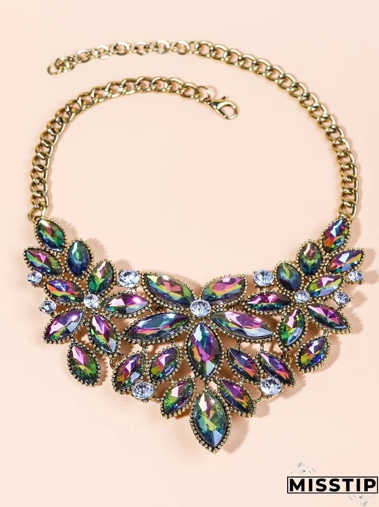 Gemstone Decor Necklace