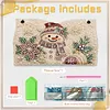 Cute for Snowman DIY Pearl Diamond Painting PU Cover Tissue Holder Kit Pearl Art Painting Decoration for Home & Gifts