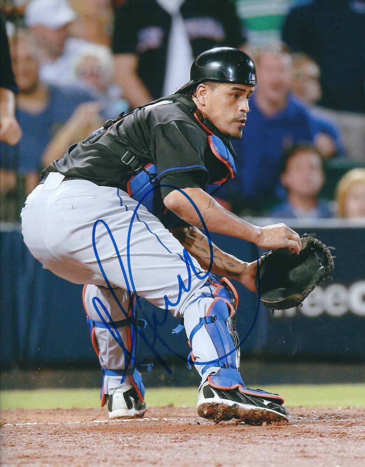 Signed 8x10 HENRY BLANCO New York Mets Autographed Photo Poster painting - COA