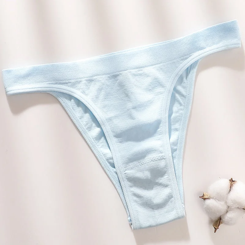 Women Thong Brazilian Panties Sexy G-String Female Underpants Bikini Cotton Gusset Sexy Lingerie Ladies Seamless Underwear
