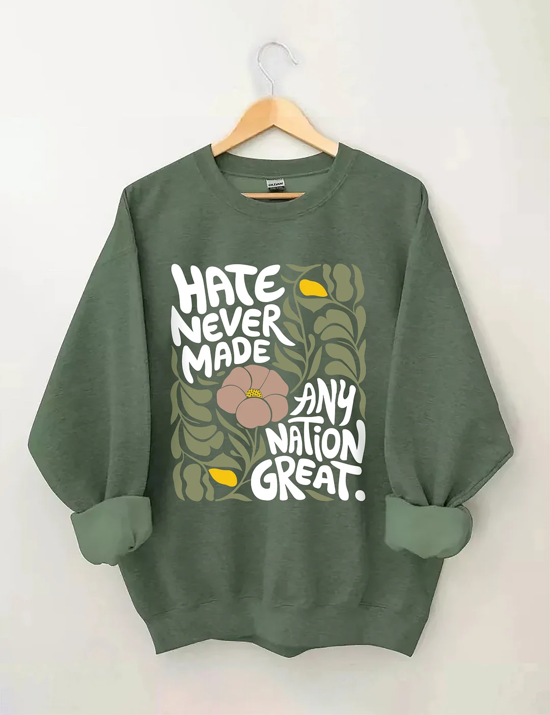 Trendy Floral Sweatshirt