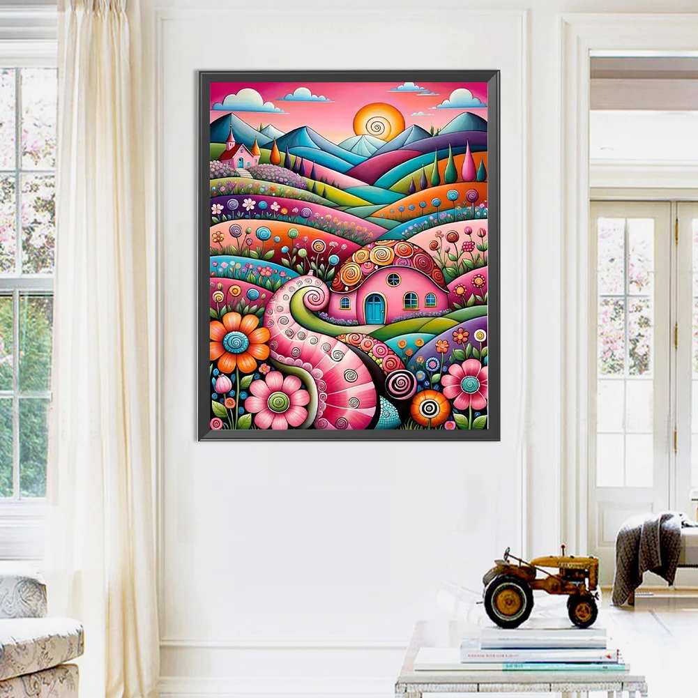 Partial AB Diamond Painting - Full Square Drill - Colorful Flower(Canvas|45*55cm)