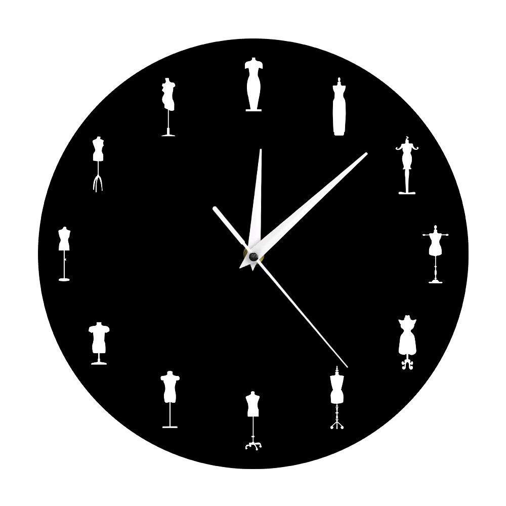 

Sewing Room Tailor Dolls - Frameless Acrylic Wall Clock, 501 Original