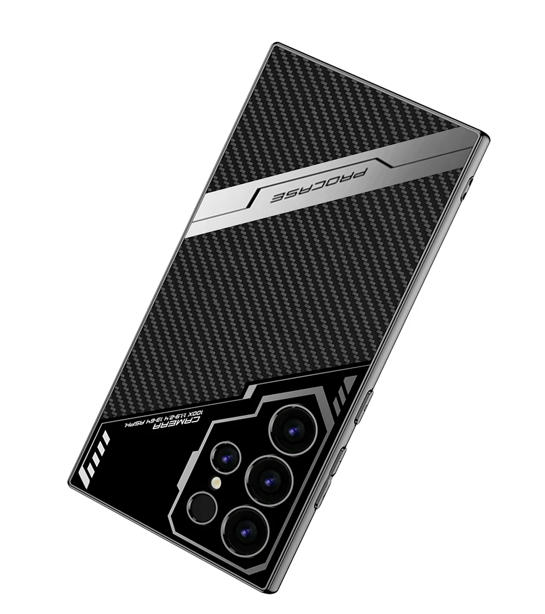 Suitable for S24/23 electroplated plain leather holder mobile phone protective case