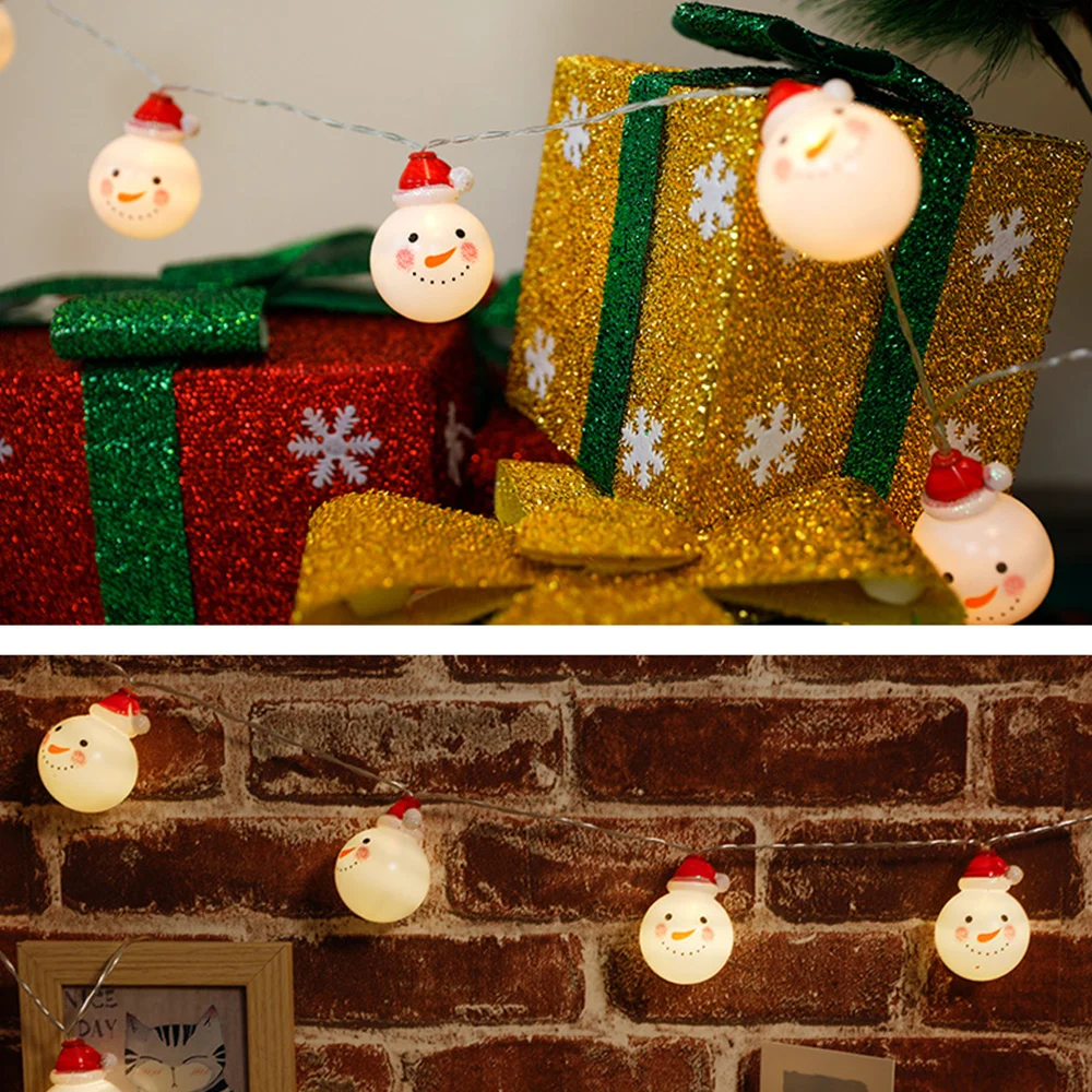 Christmas old man snowman LED scene decoration string lights