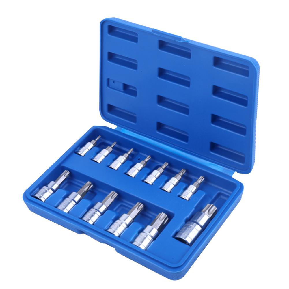 

13x Ratchet Torx Hexagon Bits Socket Set Wrench Spanner Sleeve Repair Tools, 501 Original