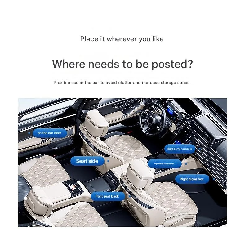 Car Leather Velcro Storage Bag(2PCS)