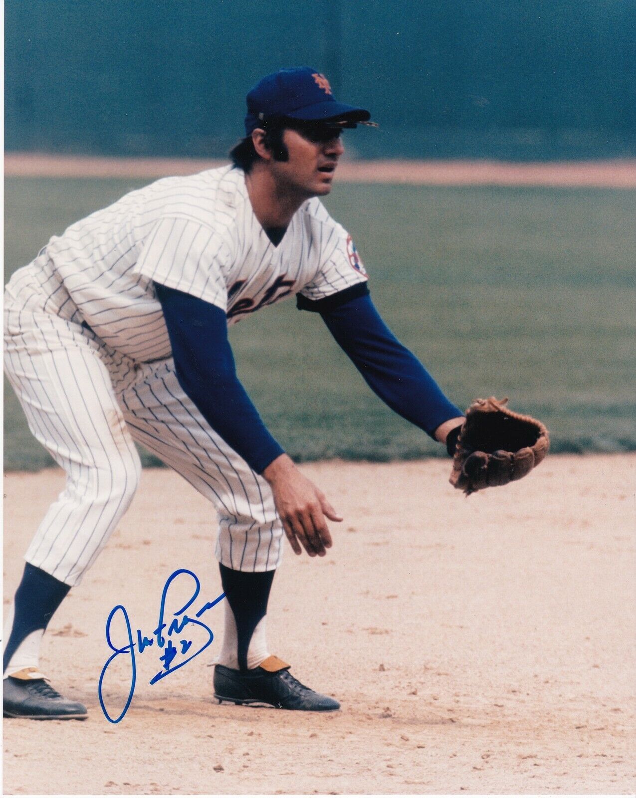 JIM FREGOSI NEW YORK METS ACTION SIGNED 8x10