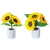 Shimmering Sunflower Lamp Rechargeable Sunflowers Flower Lamp Sunflower Night Light for Mom Wife Friends Girlfriend Teacher Grandma