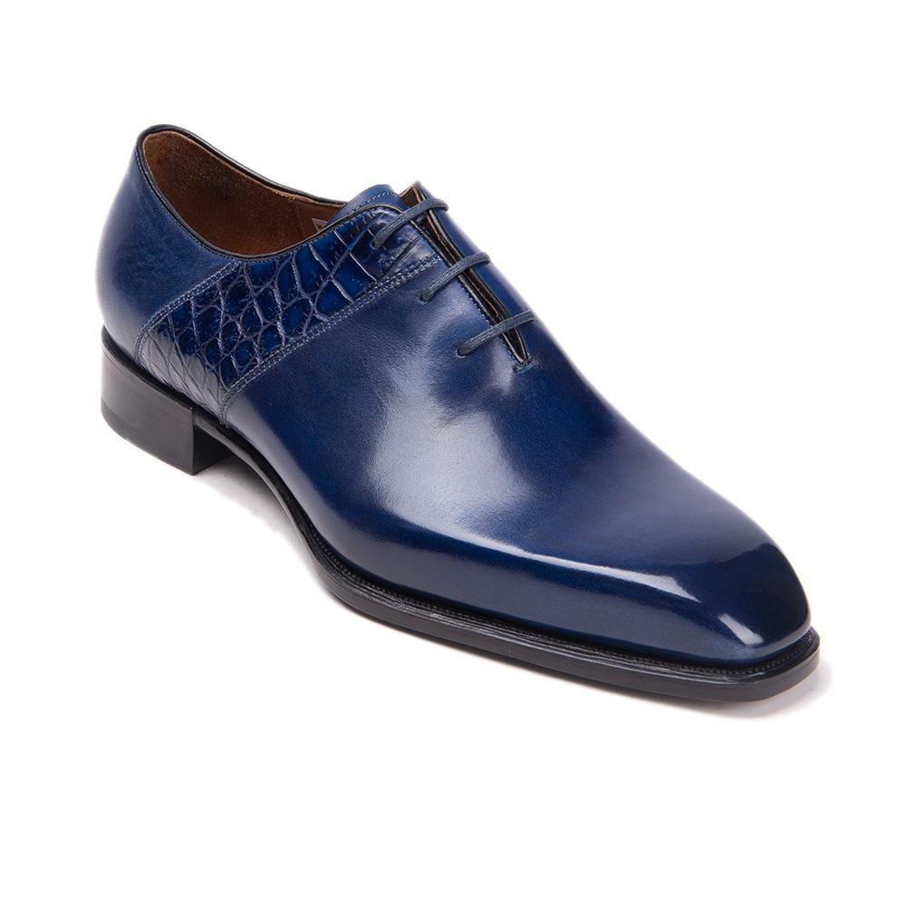 VCSHOES Leather Blue Color Shoes For Men Office Banquet Brogue Dance Shoes Plus Size 48 Oxford Loafers Flats Classic