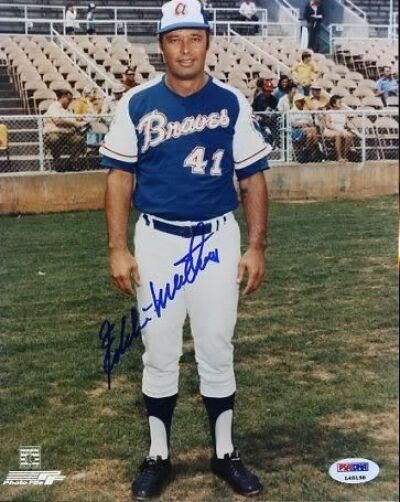 Eddie Mathews Psa/dna Signed 8x10 Photo Poster painting Autograph Authentic