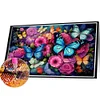 Blumenstrauß - quadratischer Bohrer Diamantmalerei - 40*30cm