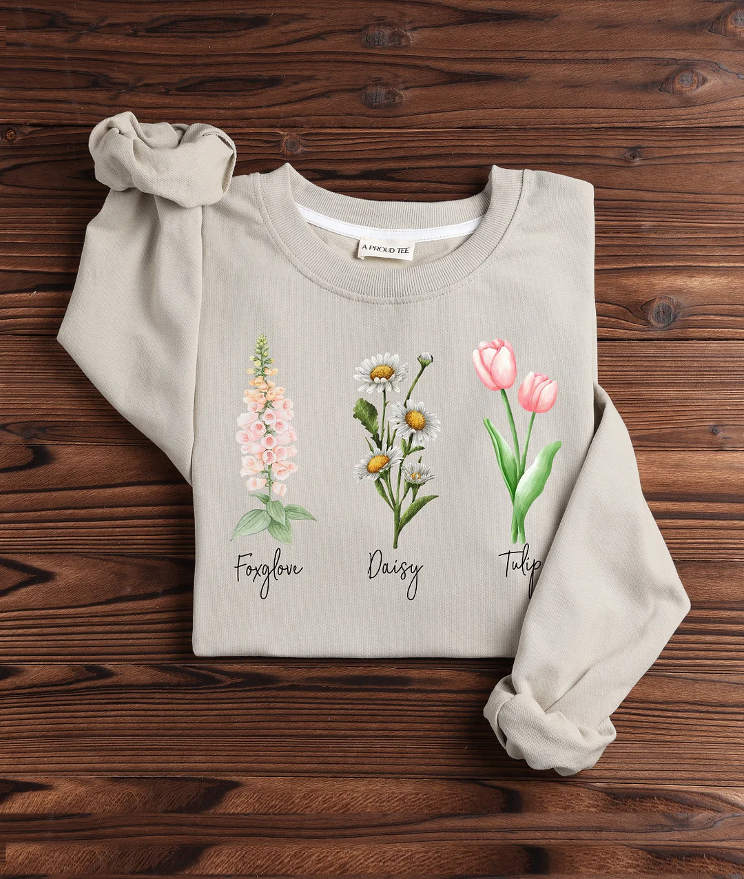 Foxglove Daisy Tulip Subtle Anti FDT Sweatshirt