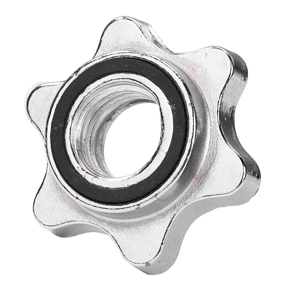 

Lifting Standard Hex Nut Barbell Bar Solid Steel Spin-lock Dumbell Clamps, 501 Original