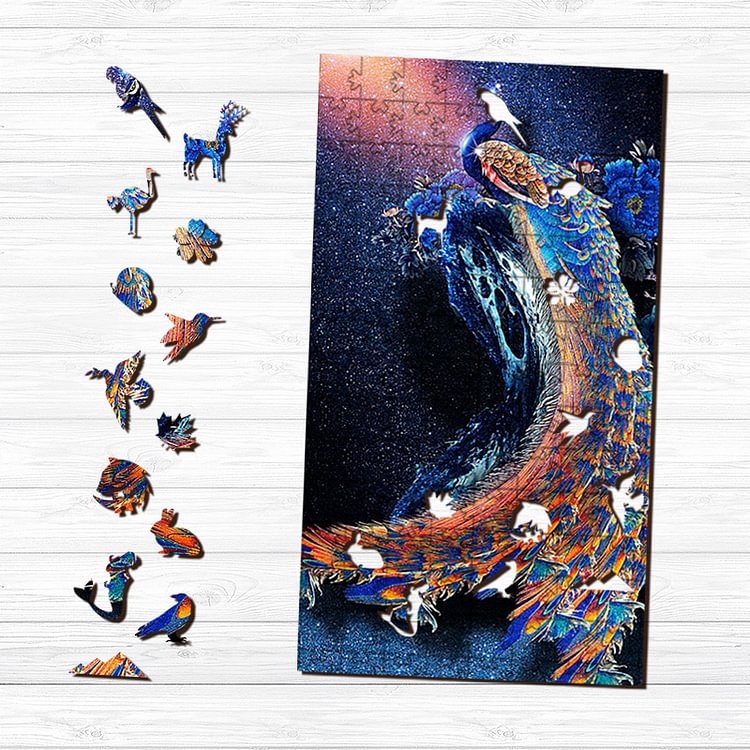 Peacock Wooden Jigsaw Puzzle