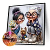 Granny-Peinture Diamant Perceuse Ronde-40*40CM