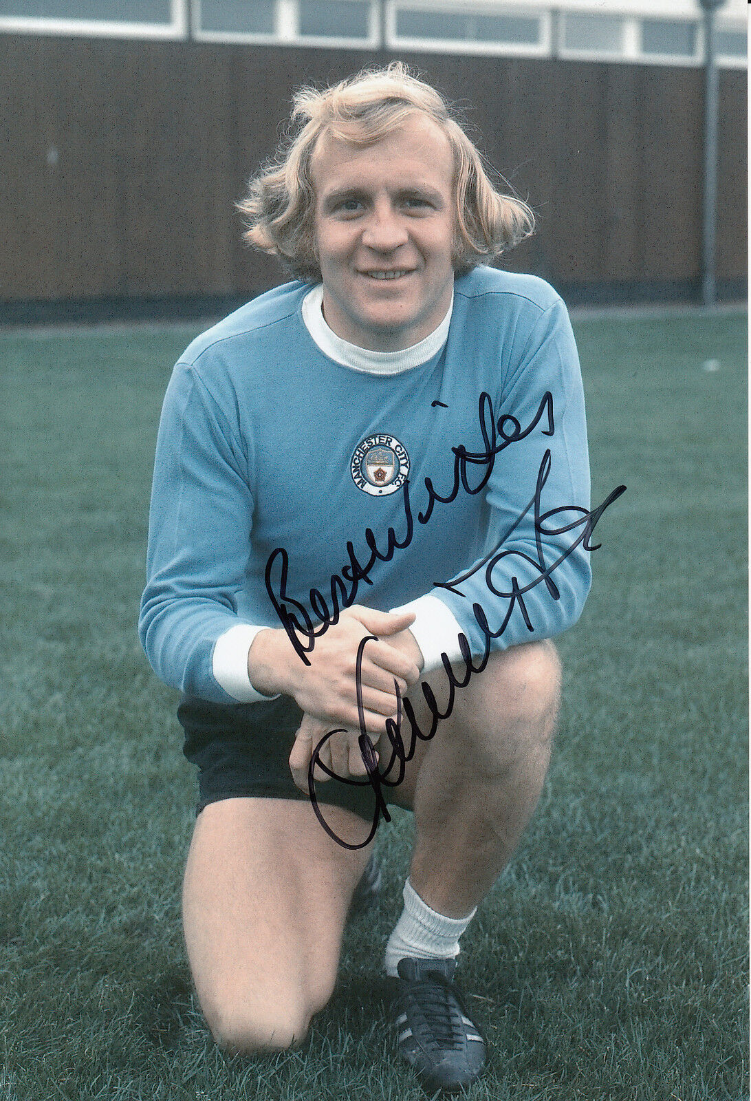 Francis Lee Manchester City Hand Signed 12x8 Photo Poster painting.