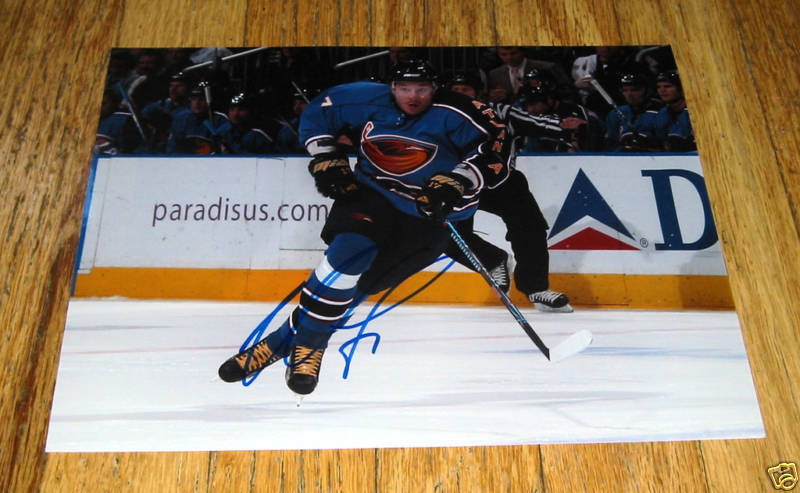 ILYA KOVALCHUK SIGNED ATLANTA THRASHERS 8X10 Photo Poster painting COA