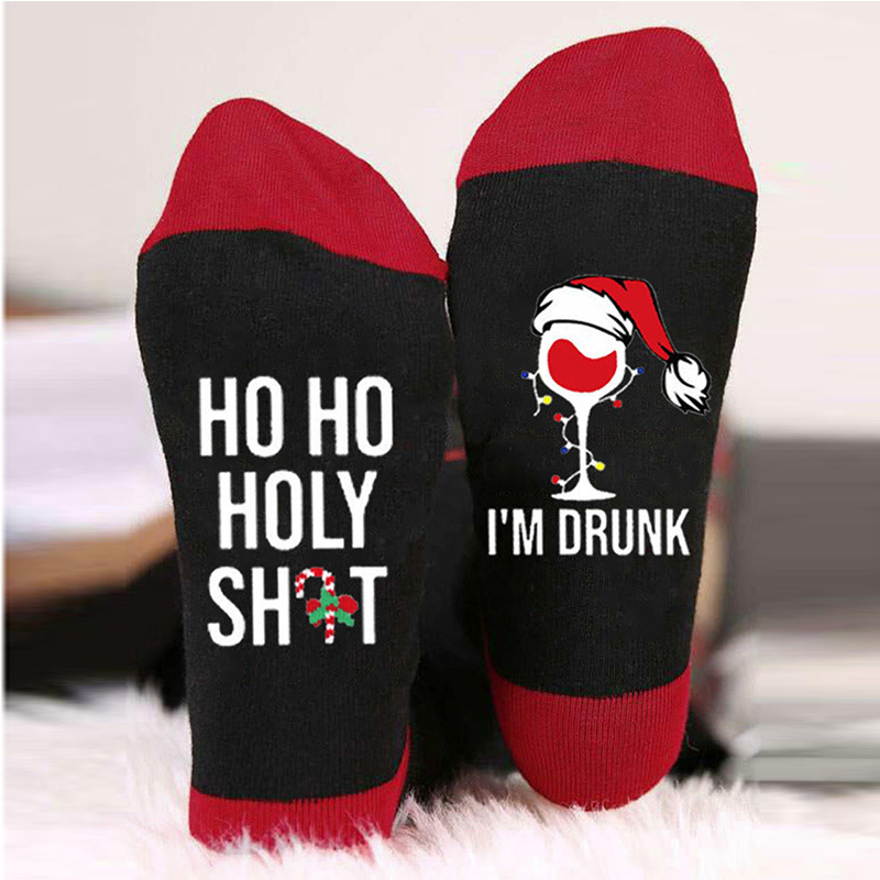 Fashion Alphabet Christmas Socks