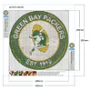 Fußball Green Bay Packers - Runde Bohrer Diamantmalerei - 30 * 30cm