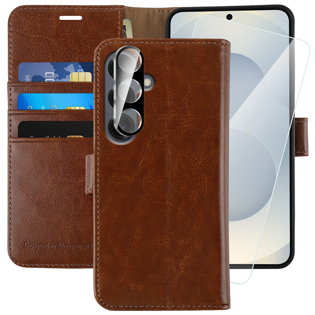 MONASAY Wallet Case for Galaxy S25 Plus 6.7 inch 5G